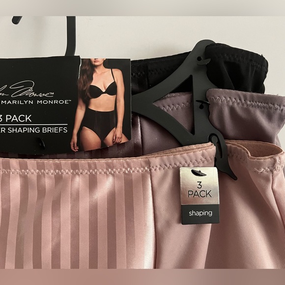 Marilyn Monroe Microfiber Shaping Briefs w/Firm Control Tummy Band 3 pc set - Picture 2 of 11